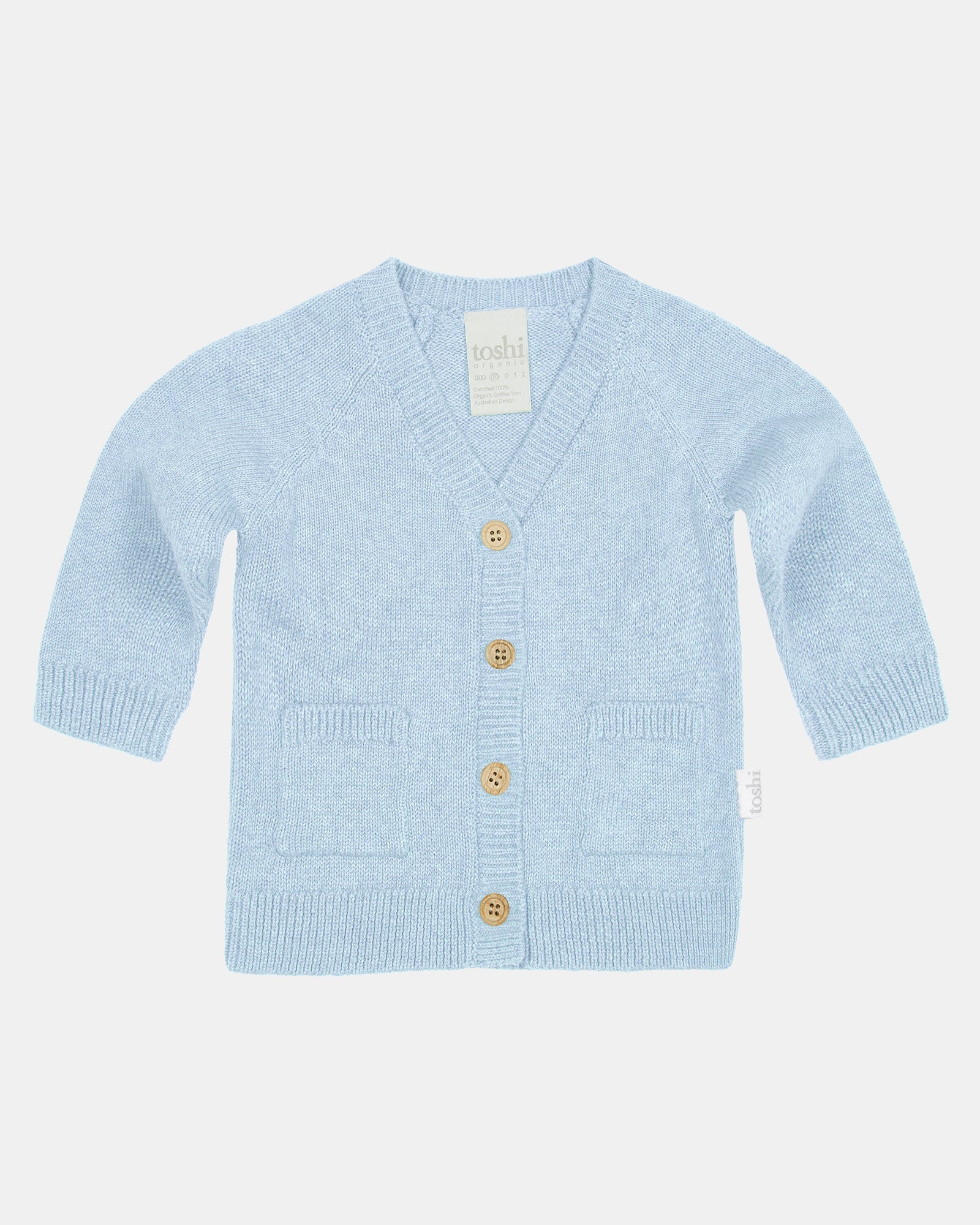 Toshi Organic Cardigan Remy | Bluebird