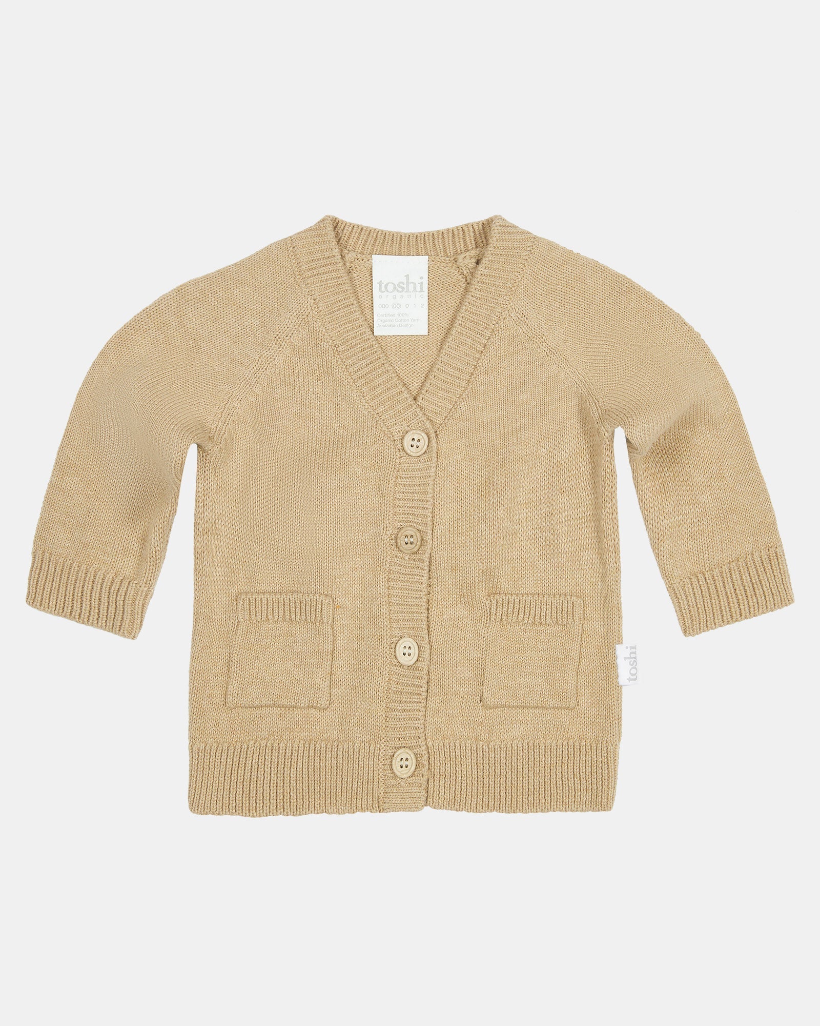 Toshi Organic Cardigan Remy | Driftwood