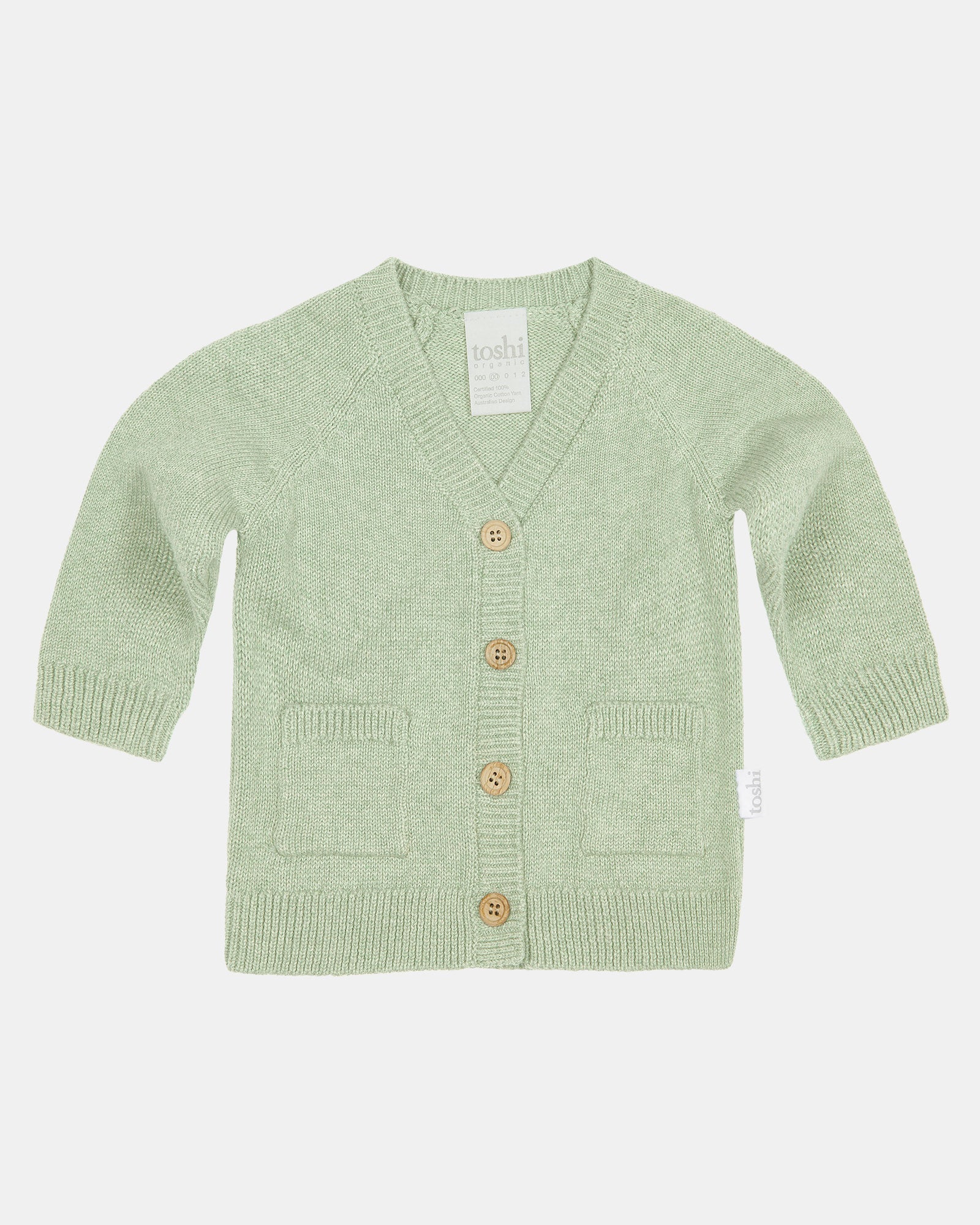 Toshi Organic Cardigan Remy | Matcha