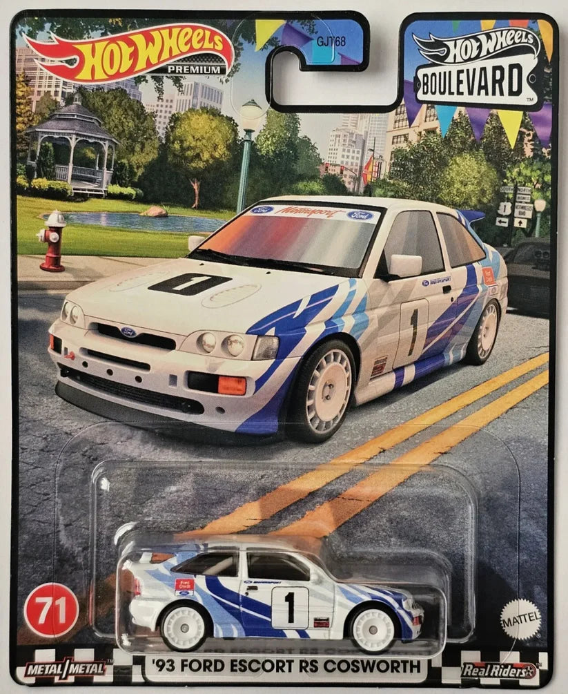 Hot Wheels Premium Boulevard Car | '93 Ford Escort RS Cosworth