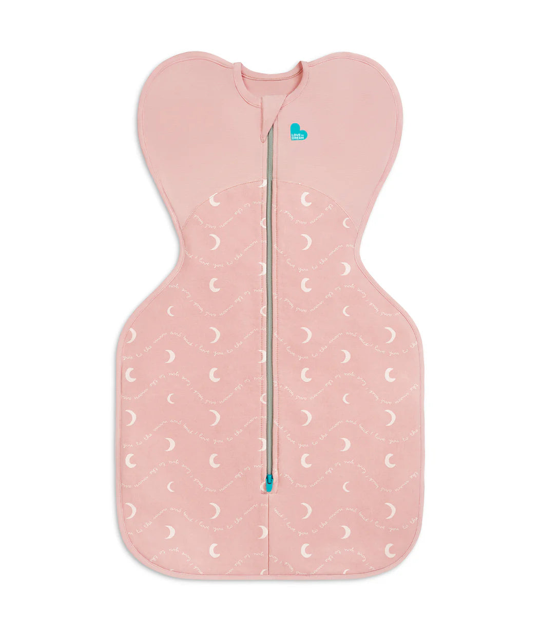 Swaddle Up 1.5tog | Moon and Back Dust Pink Newborn