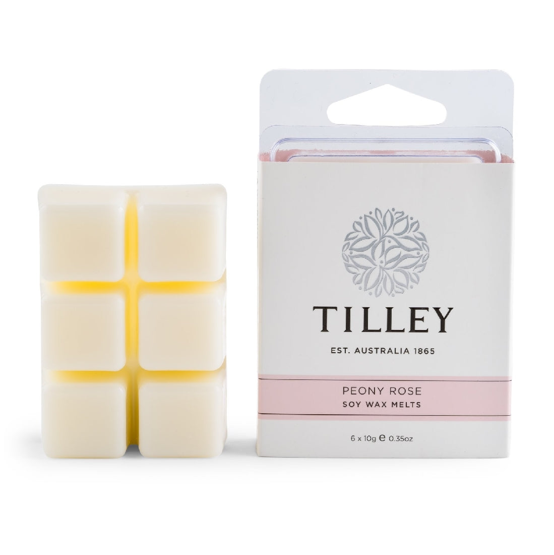 Tilley Square Soy Wax Melts | Peony Rose