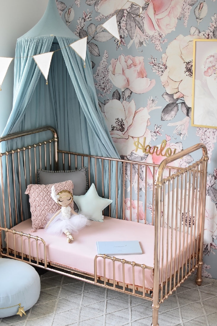 Snuggle Hunny Fitted Cot Sheet | Lullaby Pink