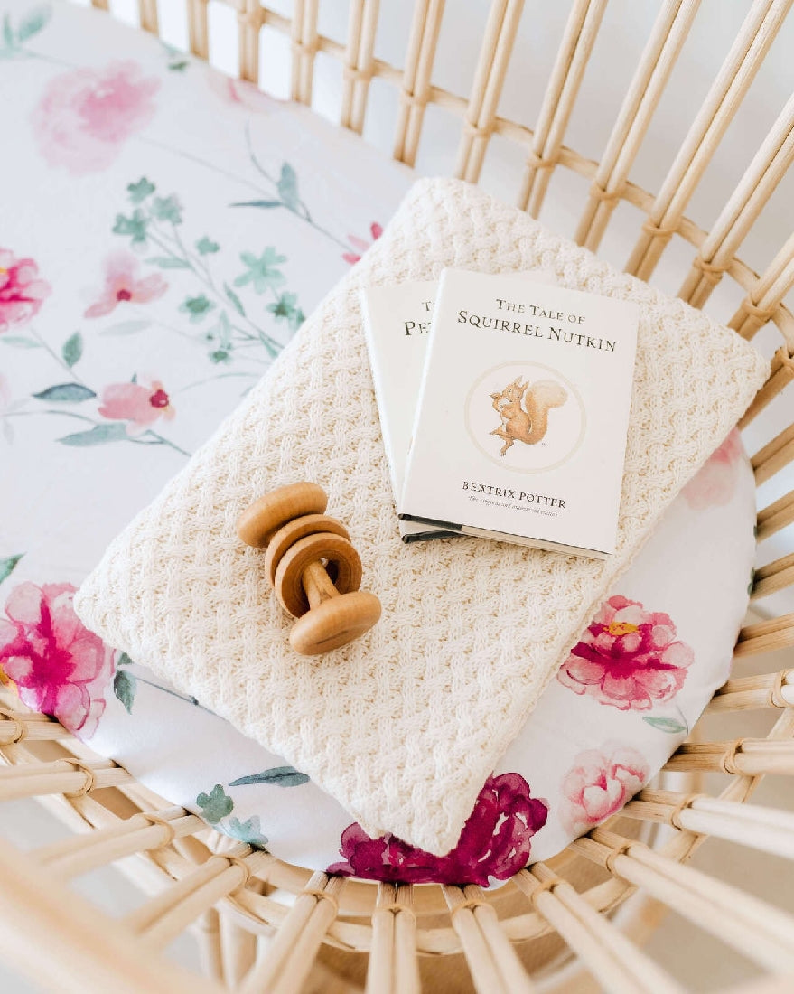 Lilac Skies | Snuggle Hunny Bassinet Sheet / Change Pad Cover