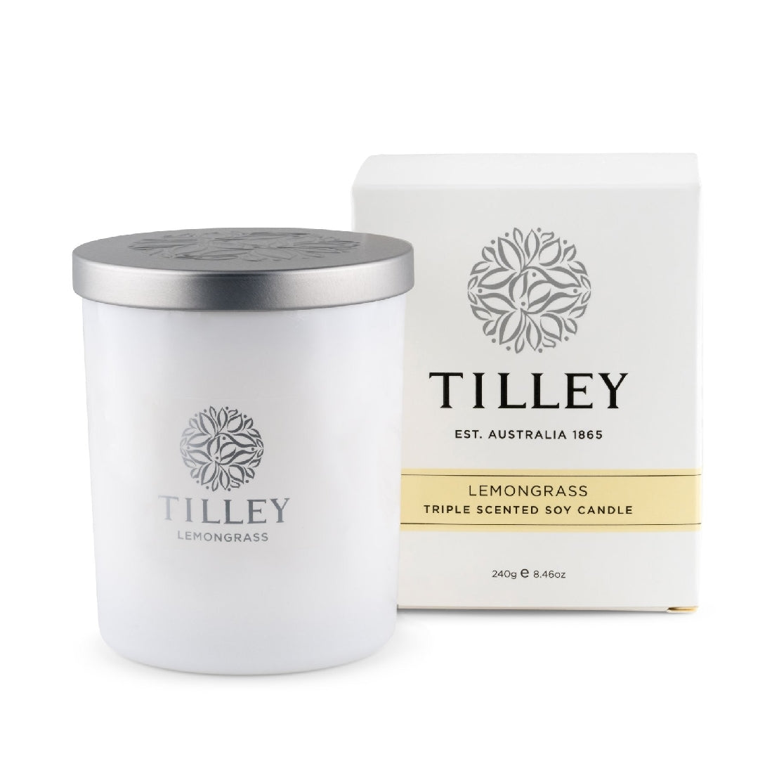 Tilley Triple Scented Soy Candle | Lemongrass