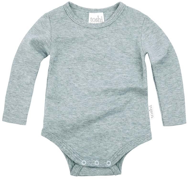 Toshi Dreamtime Organic Bodysuit Long Sleeve | Ice