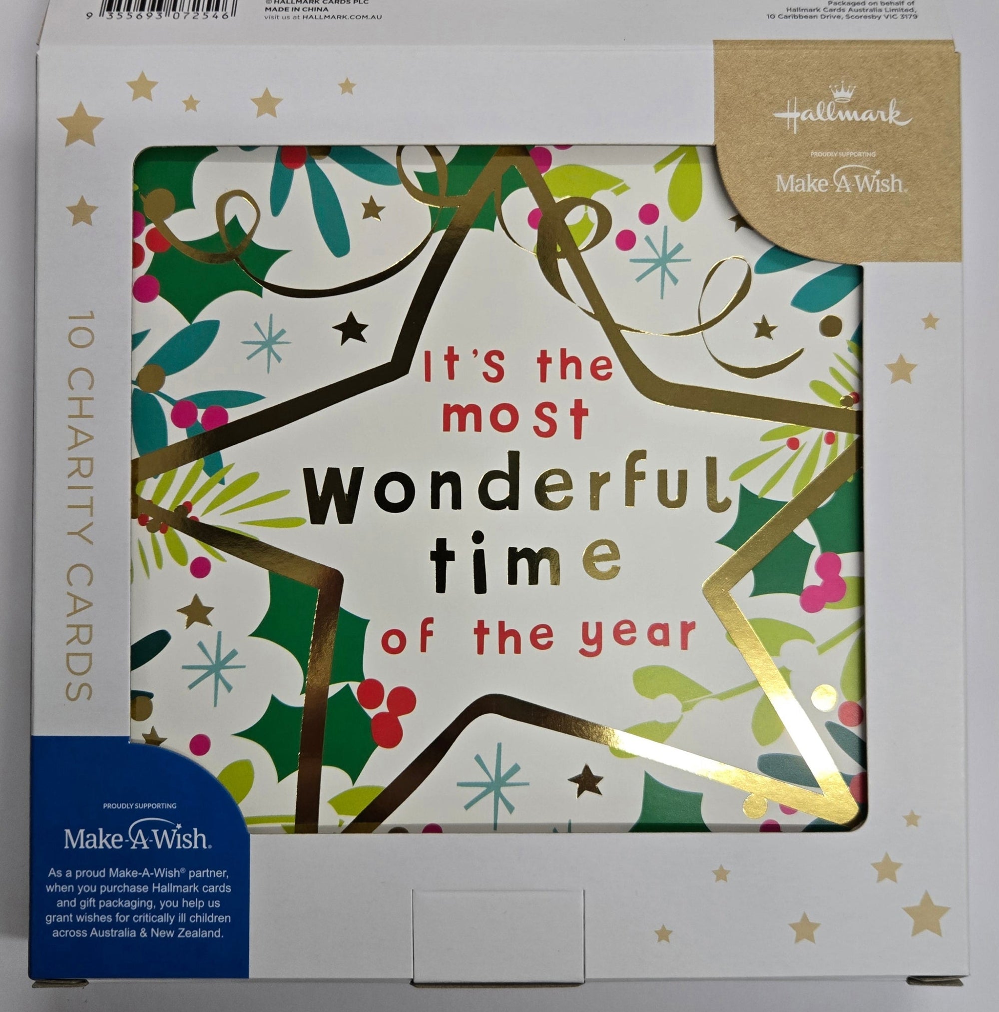 Charity Christmas Cards Australia Onebaby's  2025 Collection Supporting Make A Wish Foundation & more