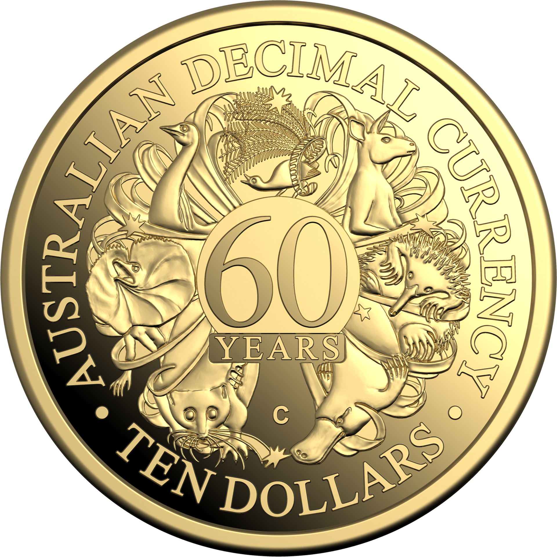 Mint Coins | 60th Anniversary of Decimal Currency 2026 $10 1/10oz Gold Proof Coin