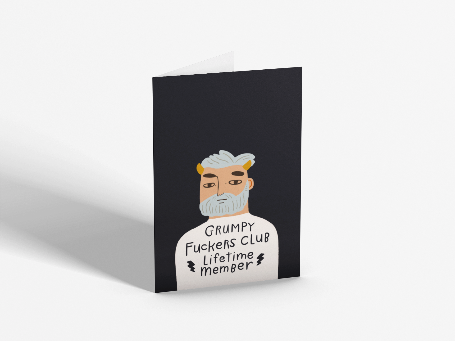 Grumpy Bastards Blank Card | Grumpy Fuckers Club Lifetime Member