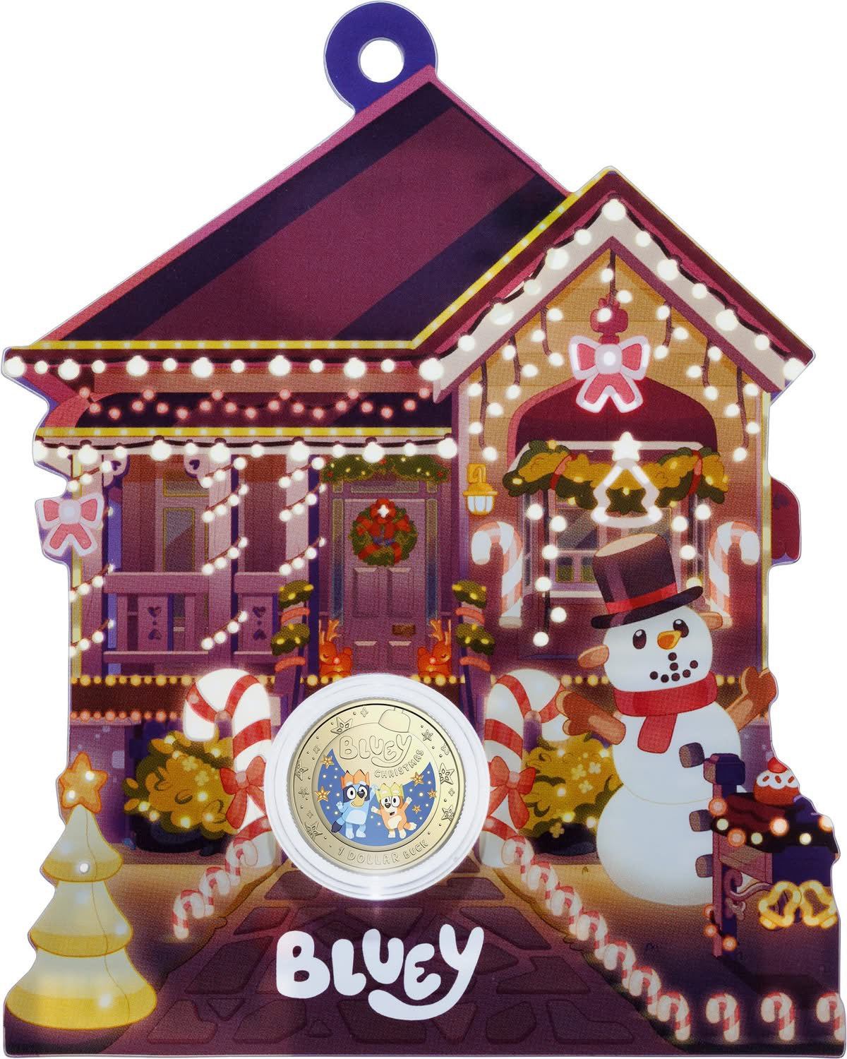 Mint Coin I Bluey Xmas $1 Coloured Uncirculated Coin