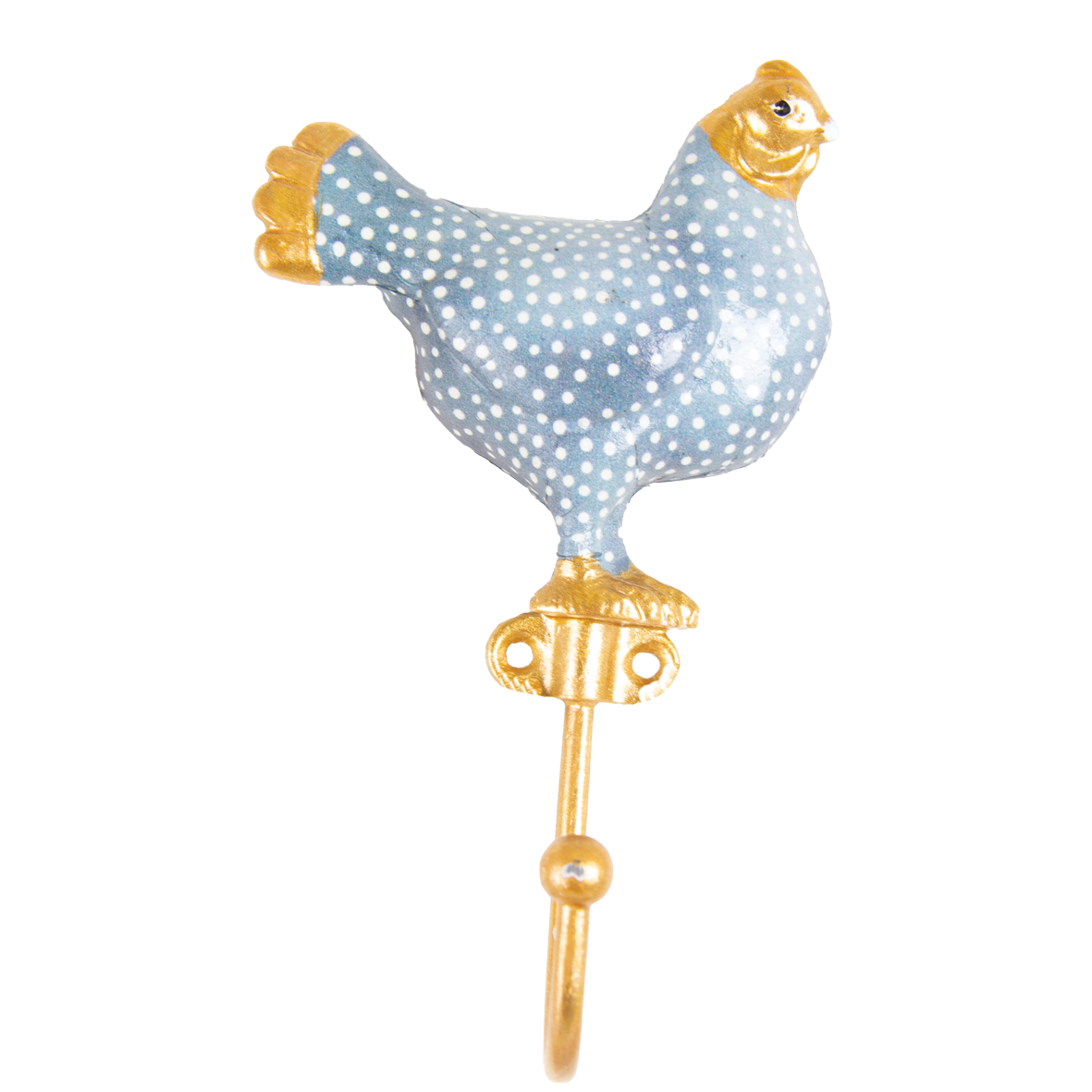 DWBH Pewter Hook | Chicken Cornflower