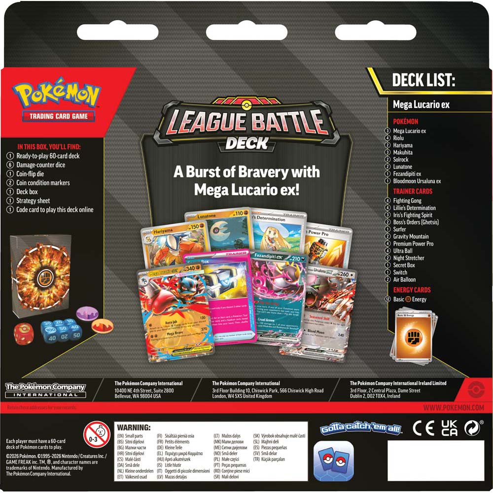 Pokemon TCG Mega Lucario ex League Battle Deck