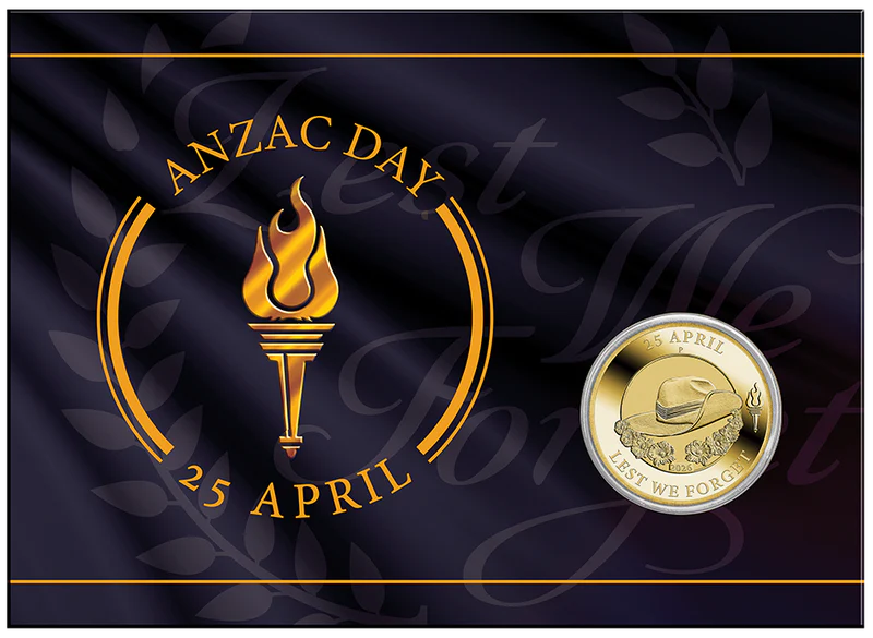 ANZAC Day 2026 Coin in Card Perth Mint