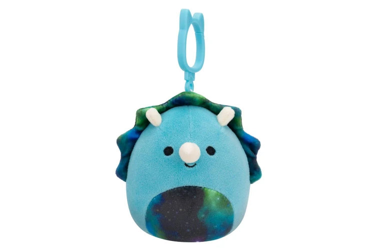 Squishmallows 3.5'' Clip | Vilmos the Blue Triceratops