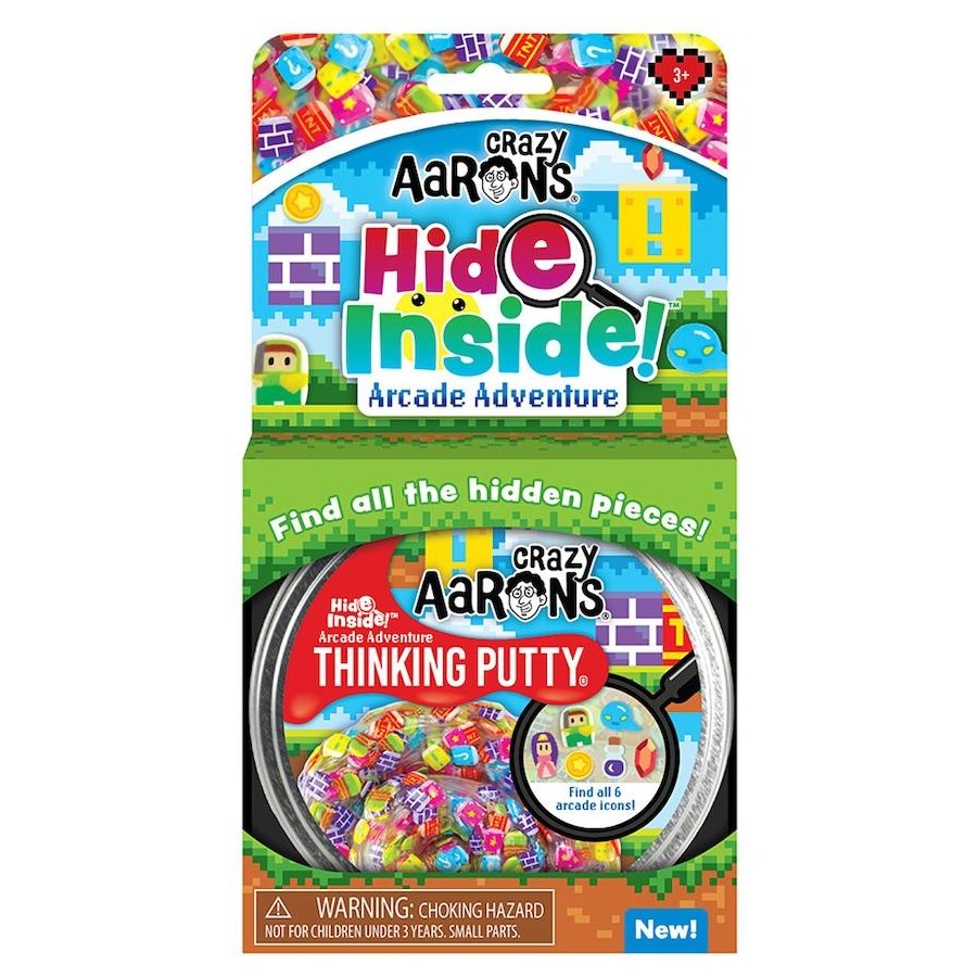 Crazy Aaron's Thinking Putty Hide Inside | Arcade Adventure