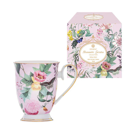 Ashdene Romantic Garden Footed Mug | Pink