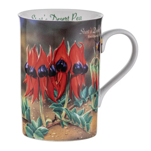 Ashdene Botanical Emblems Mug | Sturt's Desert Pea
