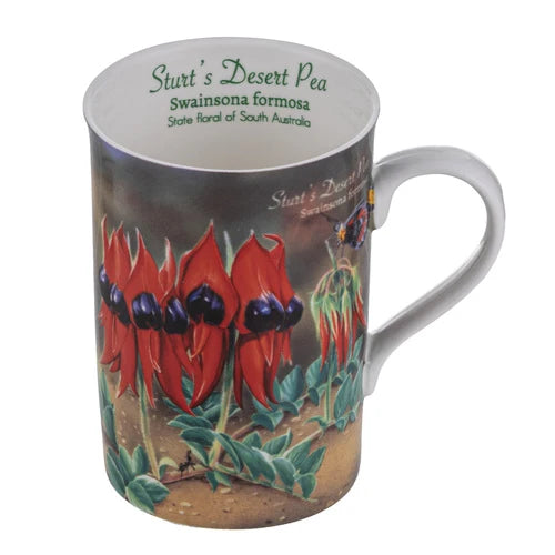 Ashdene Botanical Emblems Mug | Sturt's Desert Pea