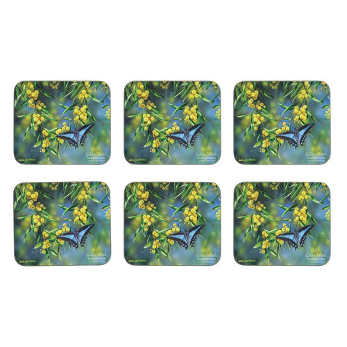 Ashdene Botanical Emblems 6pk Coaster