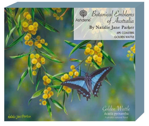 Ashdene Botanical Emblems 6pk Coaster