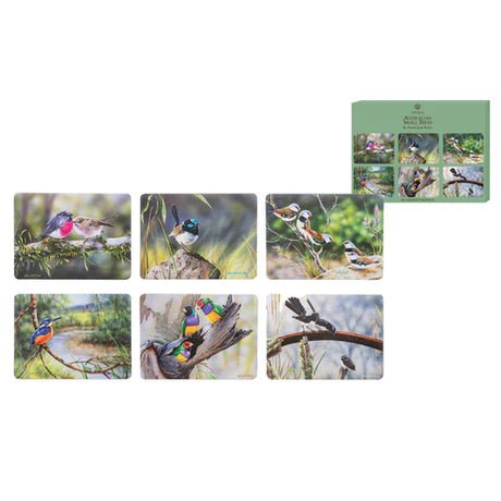 Ashdene Australian Small Birds Collection Placemat 6pk