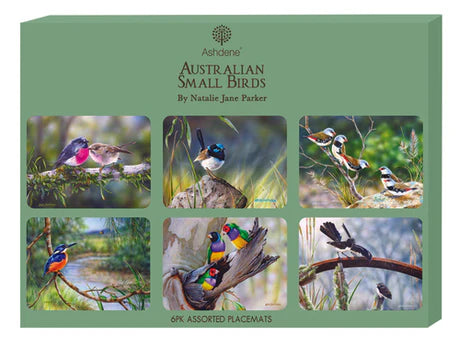 Ashdene Australian Small Birds Collection Placemat 6pk