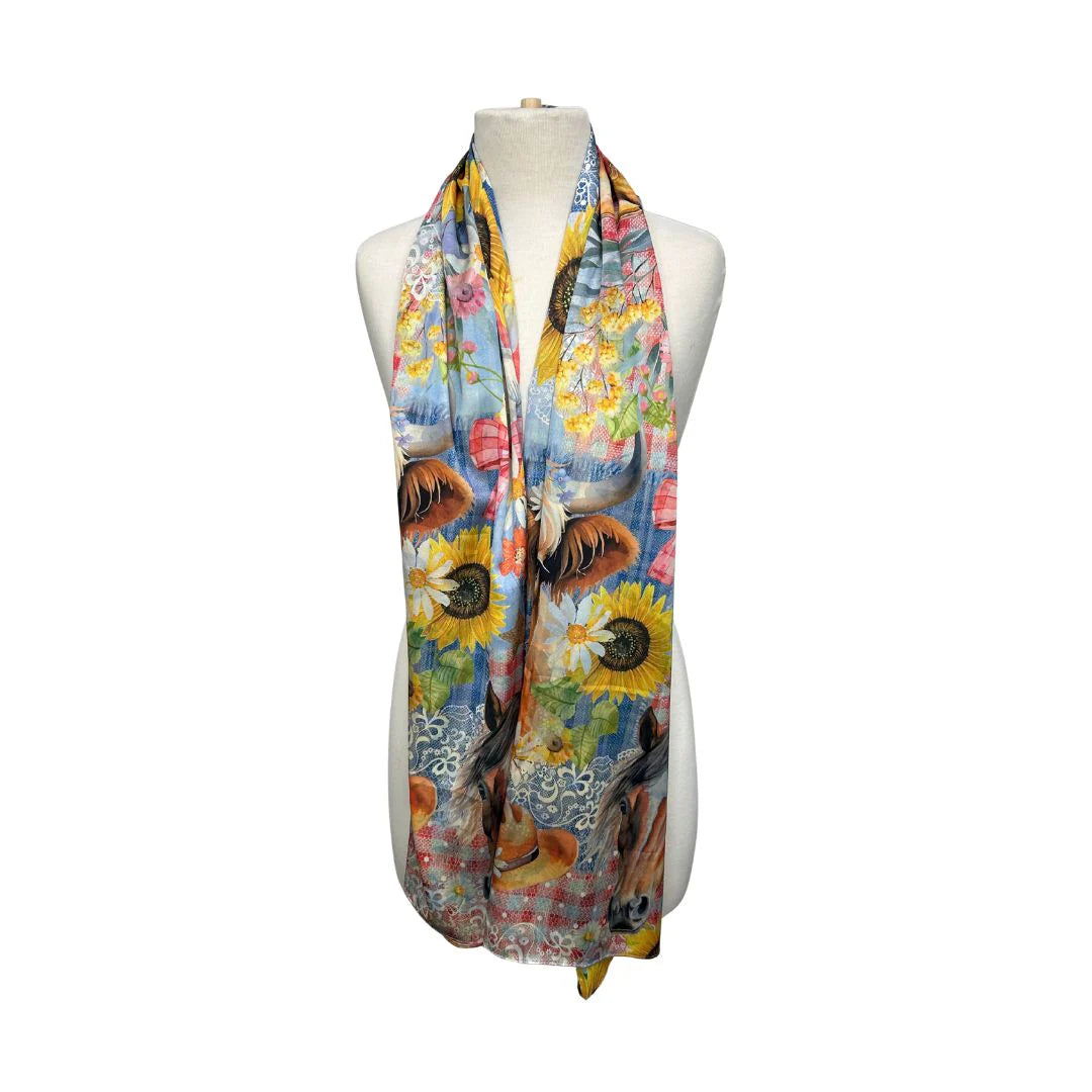 Lisa Pollock Reversible Artistry Scarf Wrap | Sunny Country