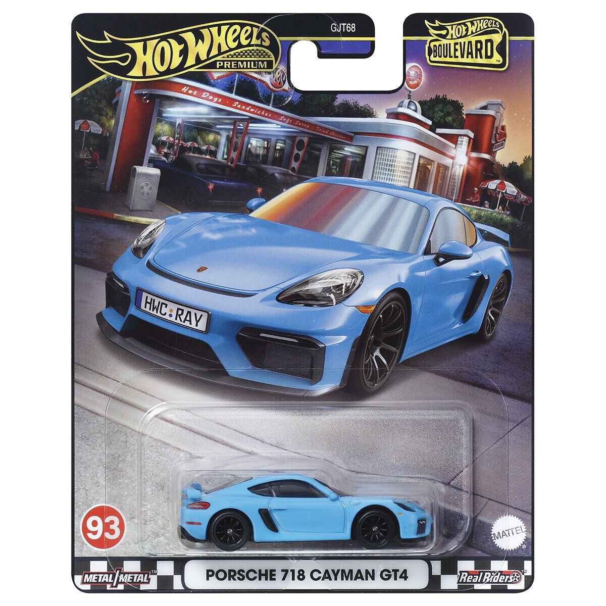 Hot Wheels Premium Boulevard Car | Porsche 718 Cayman GT4