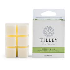 Tilley Square Soy Wax Melts | Coconut & Lime