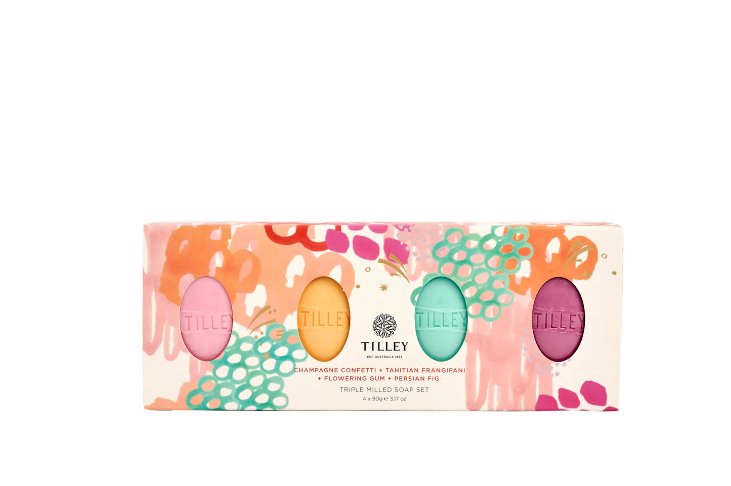 Tillley Festive Triple Milled Oval Soap Set