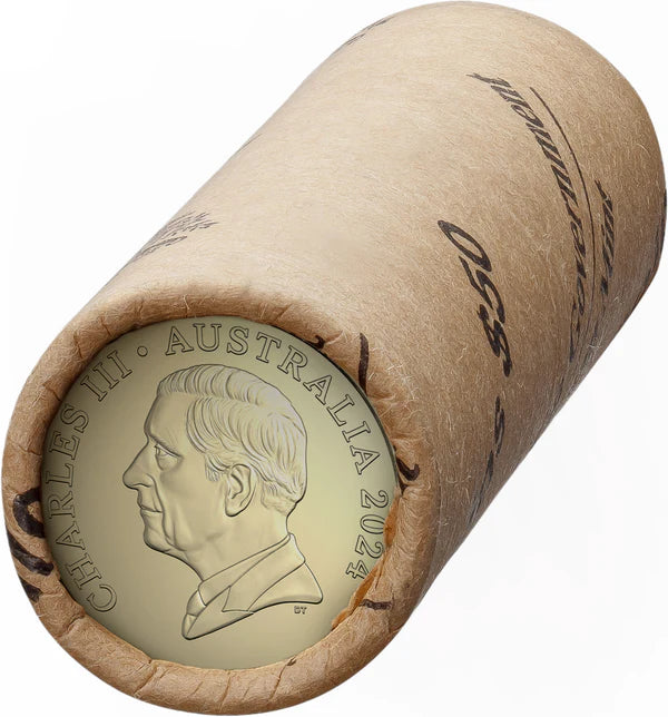 King Charles III Effigy 2024 $2 Circulated Coin Non-Premium Roll