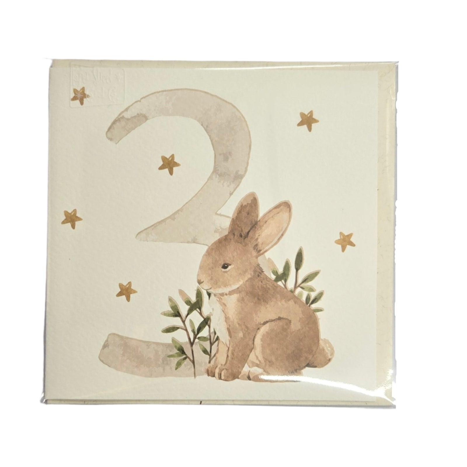 Card Birthday Age 3 Bunny