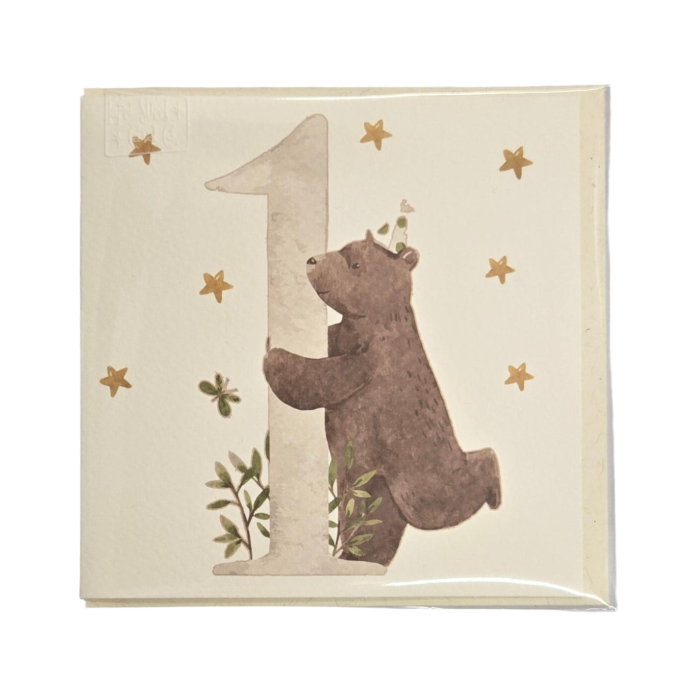 Card Birthday Age 1 Bear