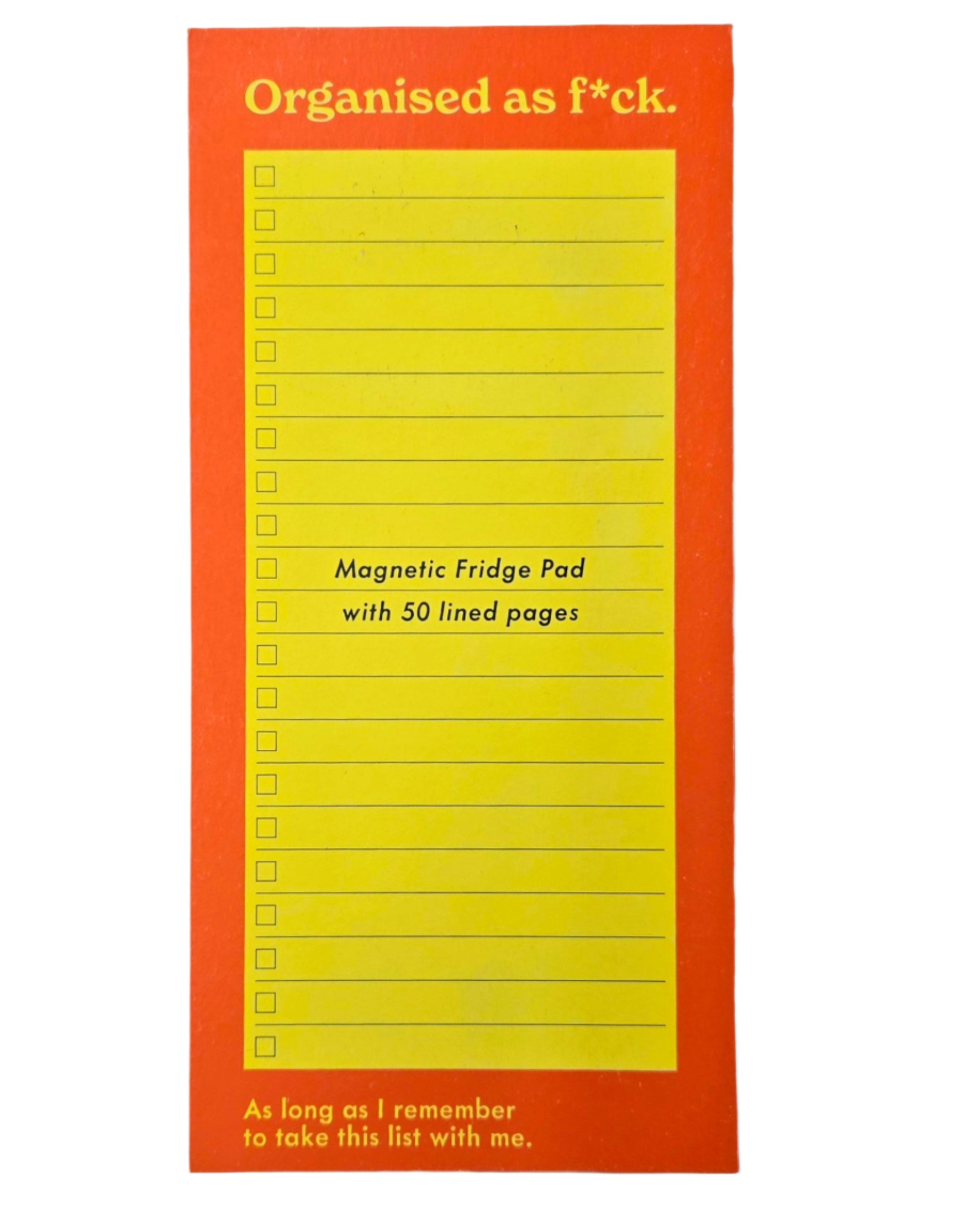 To Do Pad | Organised as Fu*k