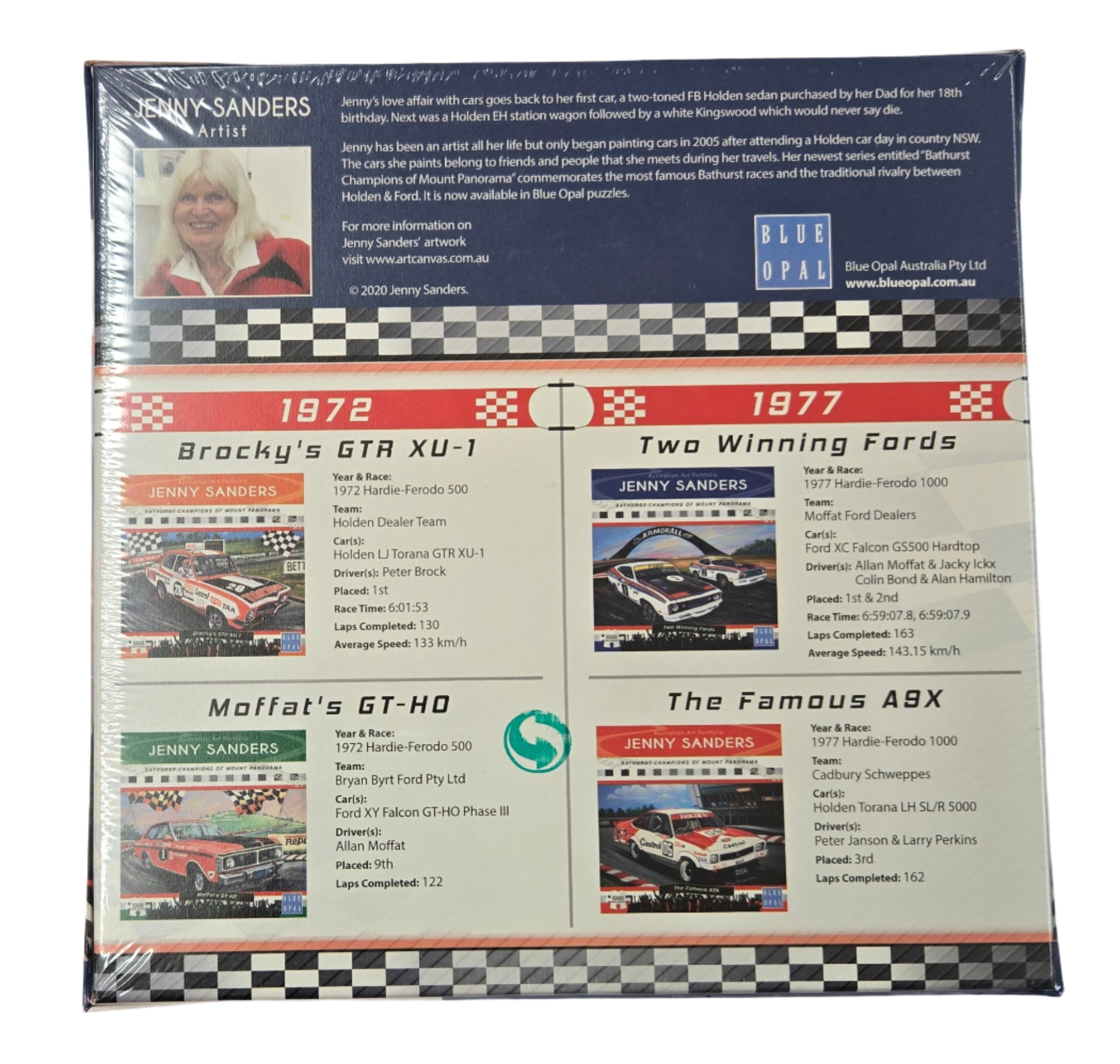 Blue Opal 1000pc Puzzle | Two Winning Fords