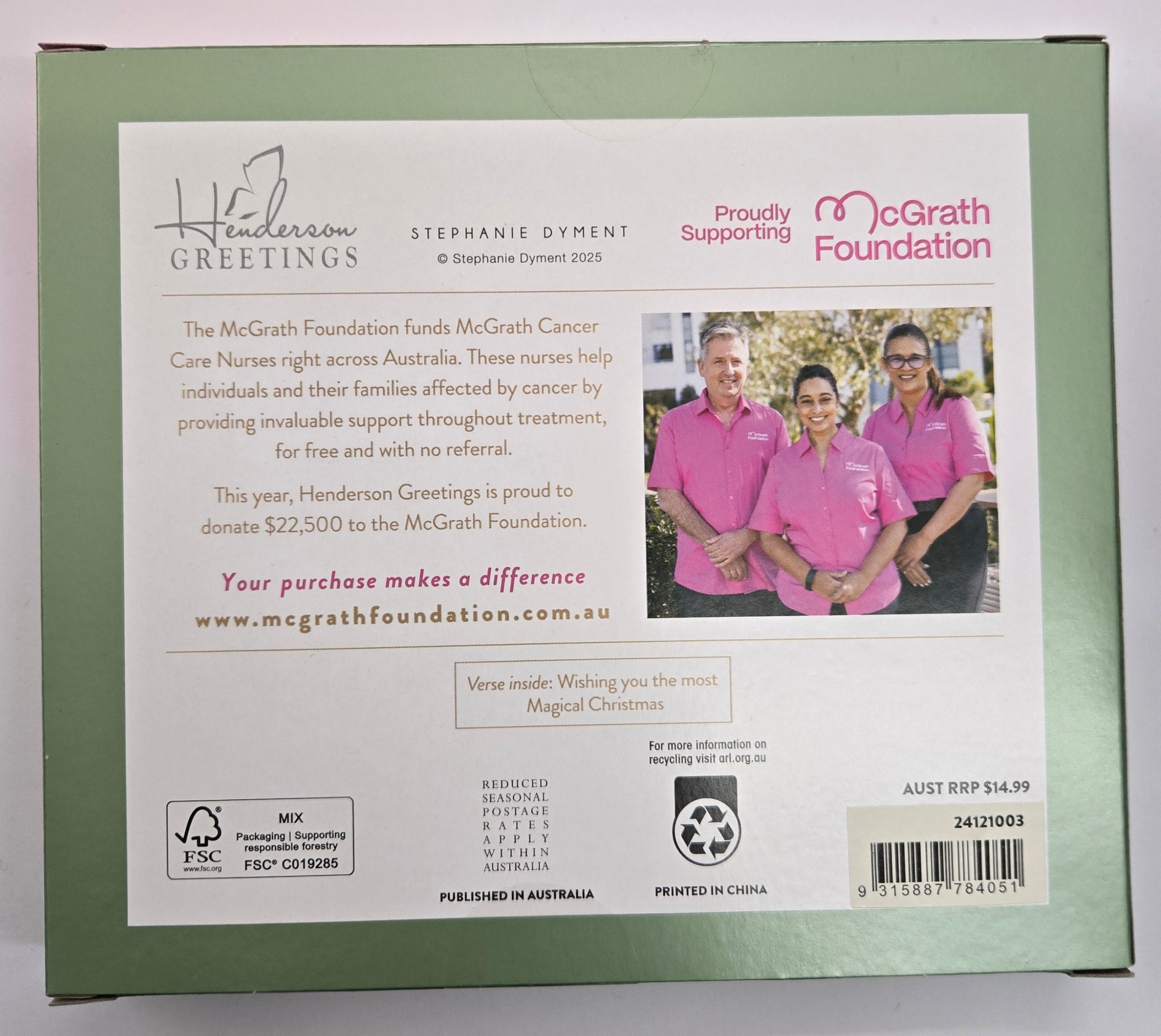 Henderson Greetings 2025 Christmas Boxed Cards | Poinsettia