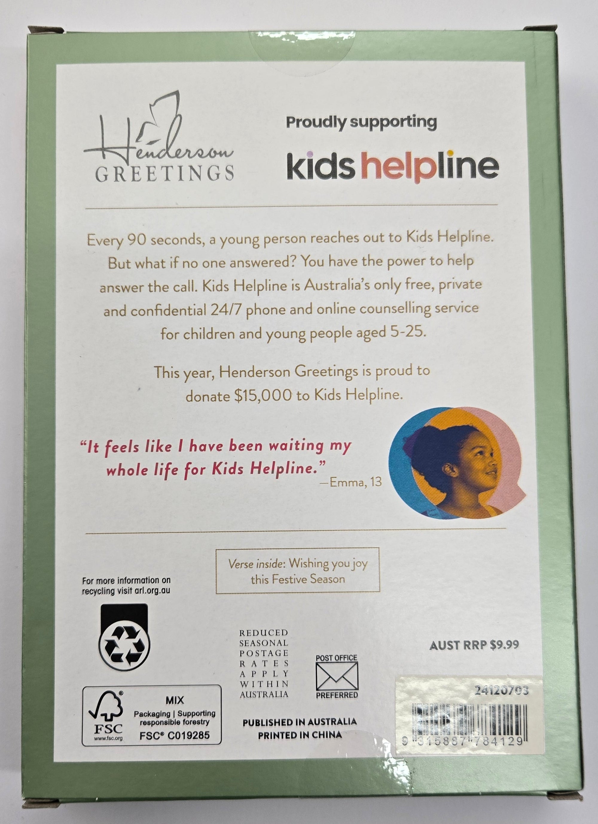 Henderson Greetings 2025 Christmas Boxed Cards | Gingerbread House