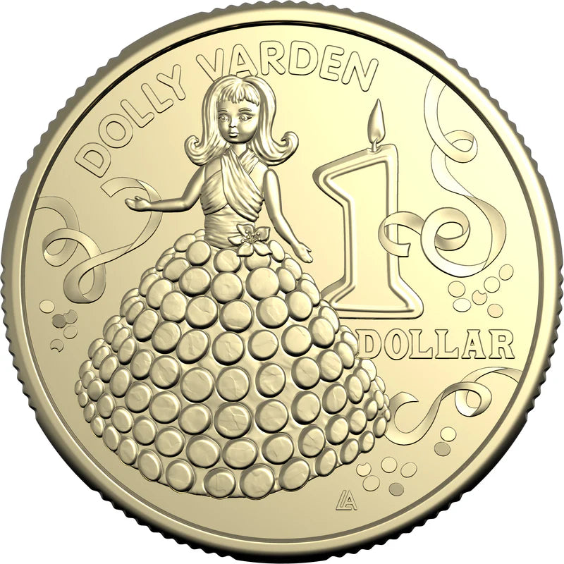 Mint Coins | AWW Birthday Cookbook 2025 $1 Uncirculated Coin - Dolly Varden