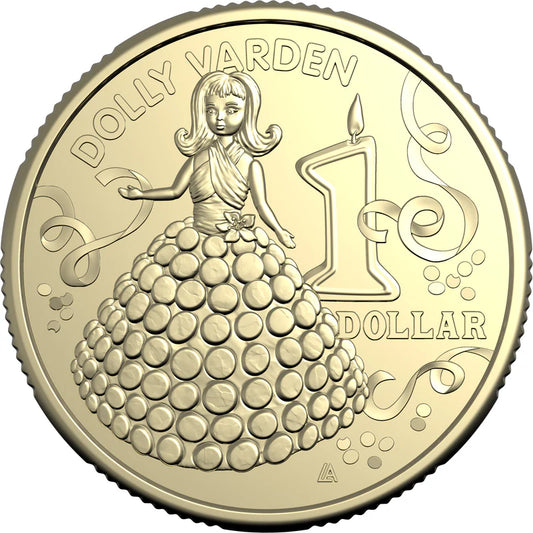 Mint Coins | AWW Birthday Cookbook 2025 $1 Uncirculated Coin - Dolly Varden