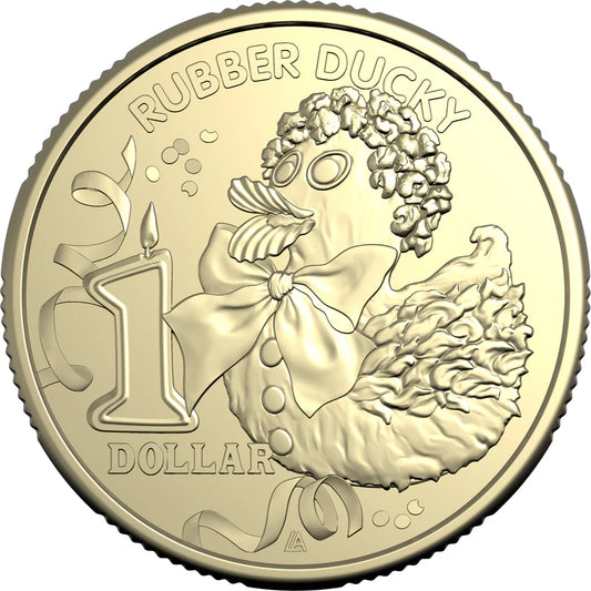 Mint Coins | AWW Birthday Cookbook 2025 $1 Uncirculated Coin - Rubber Ducky
