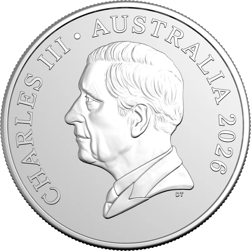 Mint Coins | Kangaroo Series 2026 $1 1oz Fine Silver Frosted Uncirculated Coin