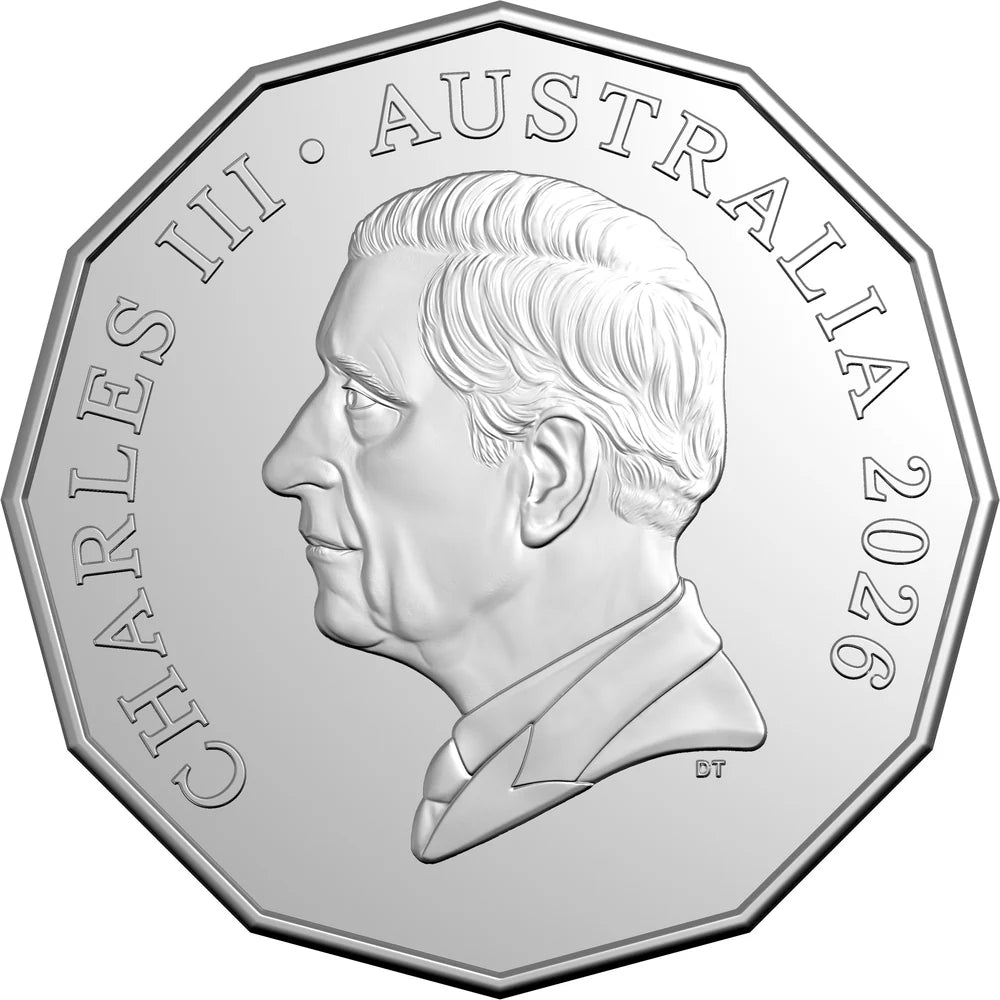 Mint Coins | Australia's First Television Broadcast 70th Anniversary 2026 50c Coloured Silver Proof Coin