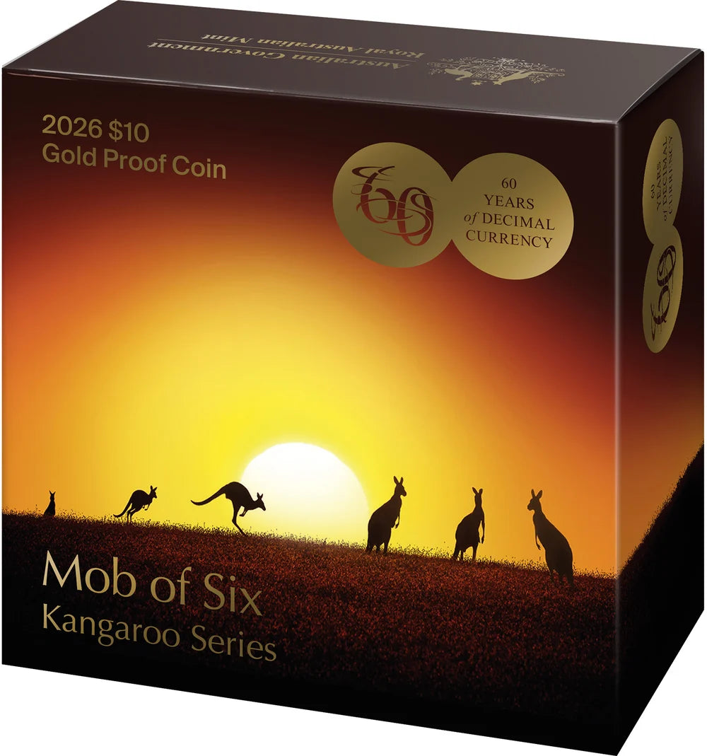 Mint Coins | Kangaroo Series 2026 $10 1/10oz Gold Proof Coin