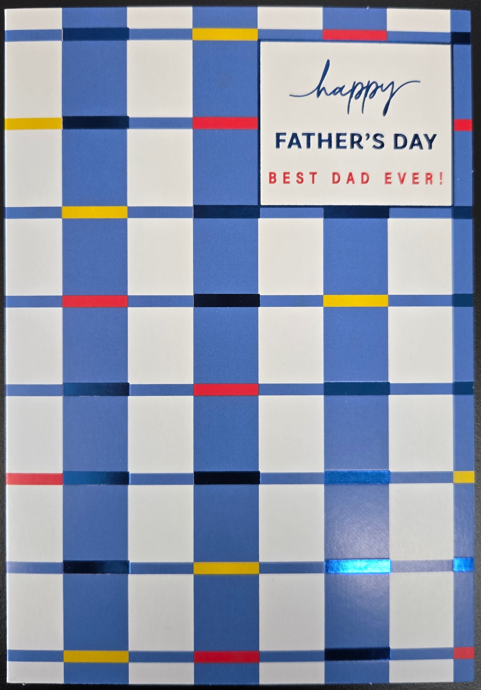 Fathers Day Card | Checkered Pattern