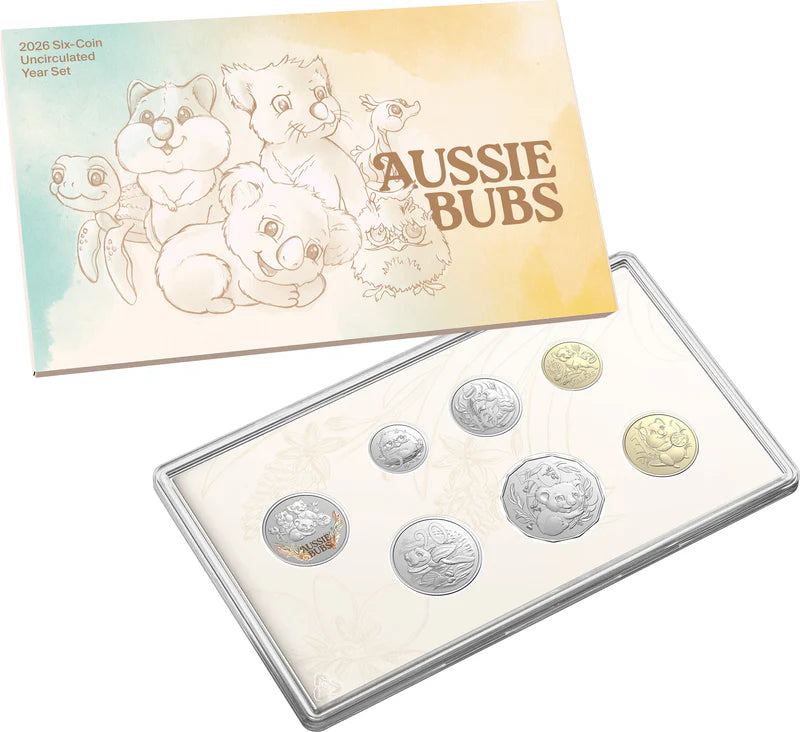 Mint Coins | 2026 Baby Coin Aussie Bubs Six Coin Coloured Uncirculated
