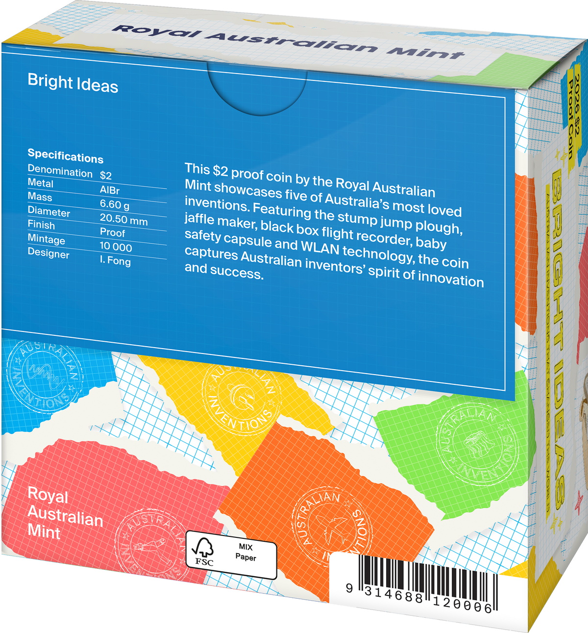 Mint Coins | Bright Ideas Aussie Inventions $2 Proof Coin
