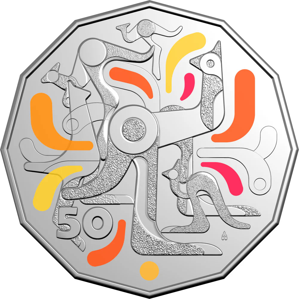 Mint Coins | 2026 Celebrations 50c Coloured Uncirculated Coin