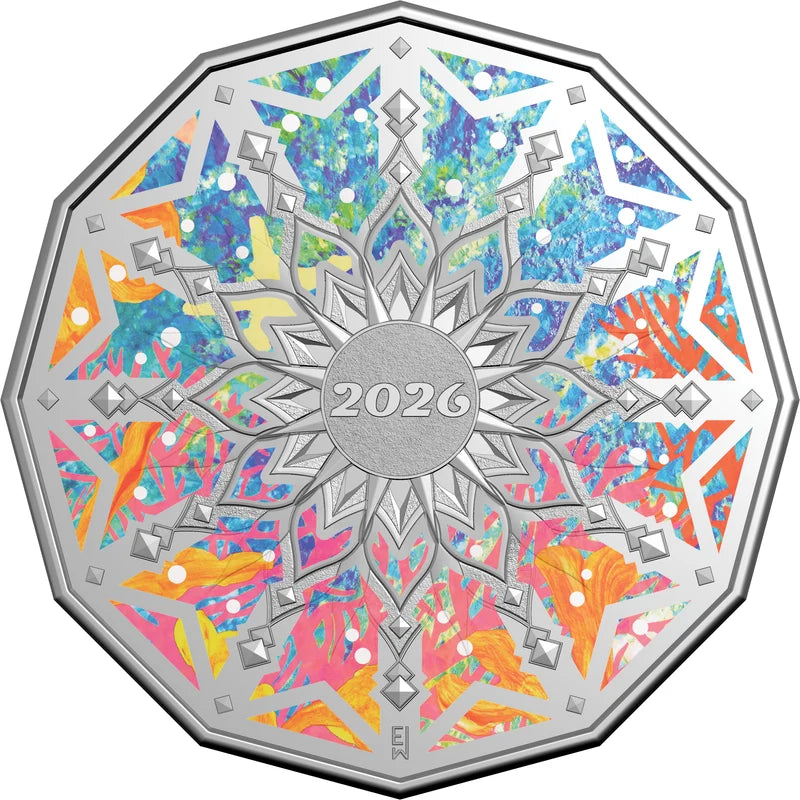 Colours of Christmas 2026 50c Coloured Uncirculated Coin in Card