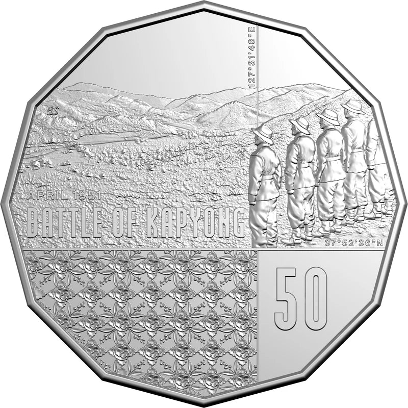Mint Coin | Battle of Kapyong 75th Anniversary 2026 50c Uncirculated coin