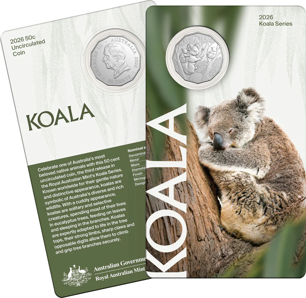 Mint Coin | Koala Series 2026 50c uncirculated coin